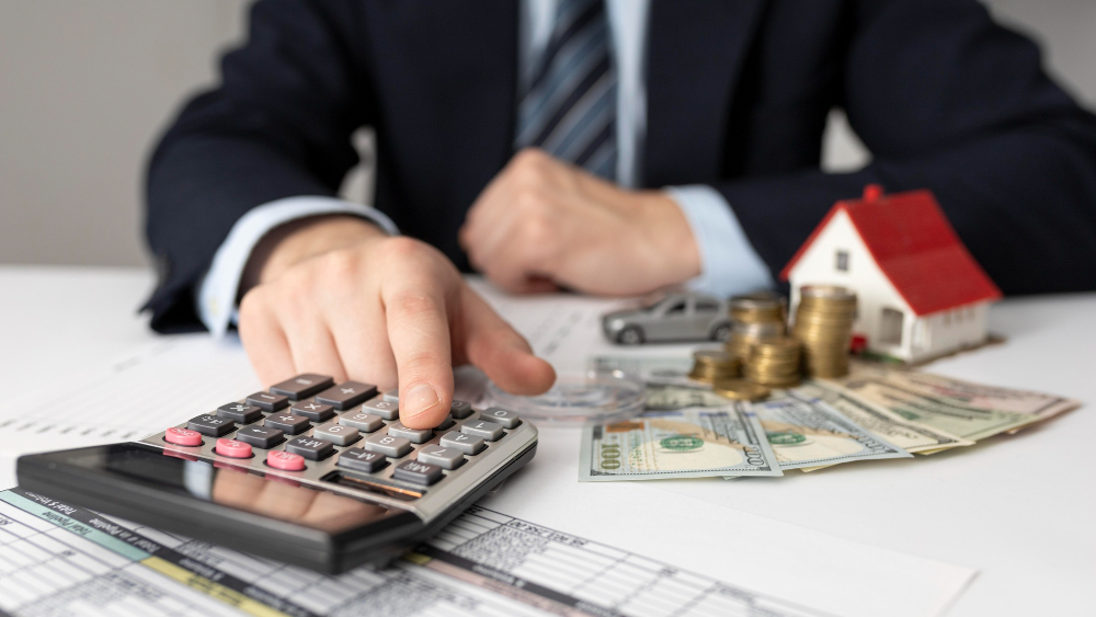 A person is calculating the Taxes on the guaranteed rental income