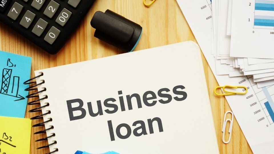 (In the image emphasis can be seen on business loan)
